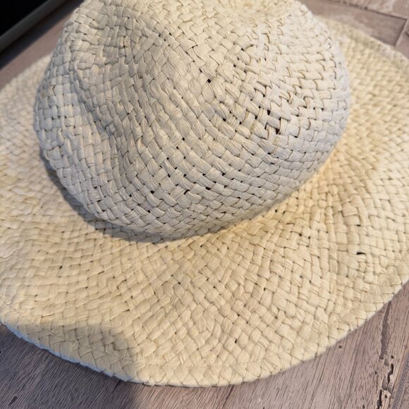 Madewell M/L Woven Straw Hat Dried Straw Lightweight Natural Women's NP779 - Picture 3 of 4